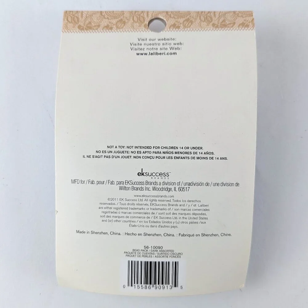 NEW Laliberi Floral Plastic Bead Assortment